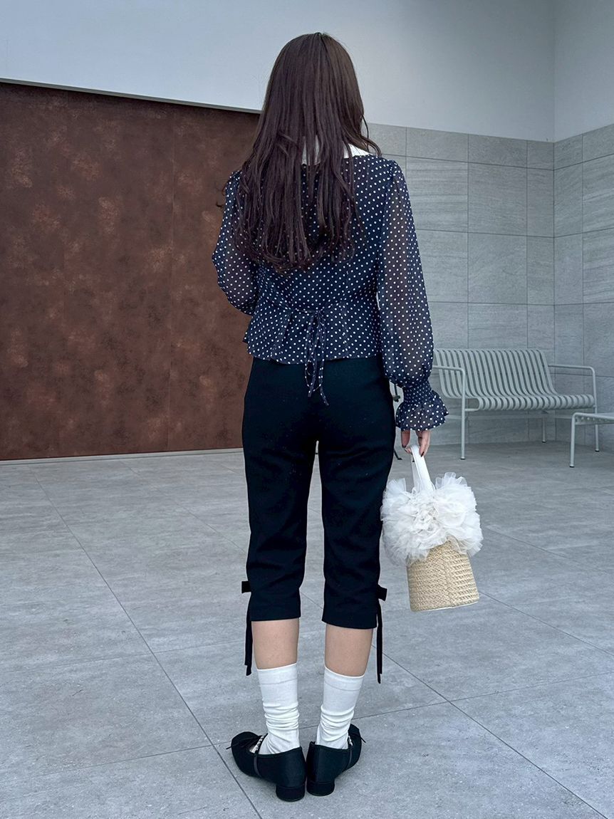 LILY BROWN「サイドリボンカプリパンツ」|その他|