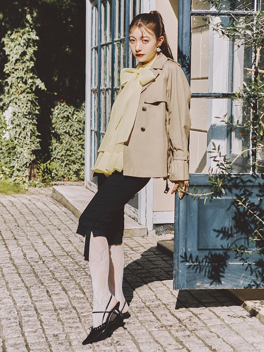 LILY BROWN「サイドリボンカプリパンツ」|その他|