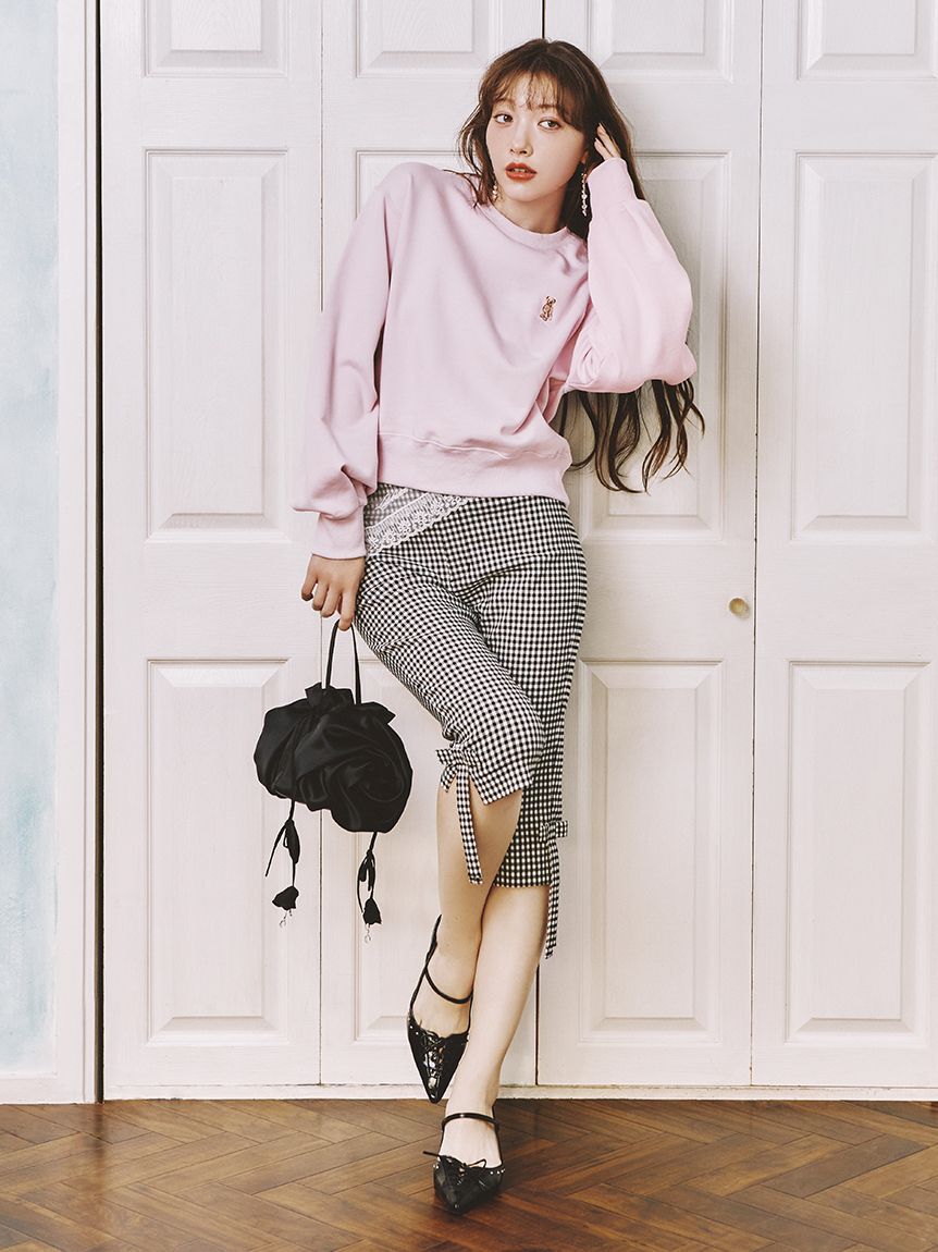 LILY BROWN「サイドリボンカプリパンツ」|その他|