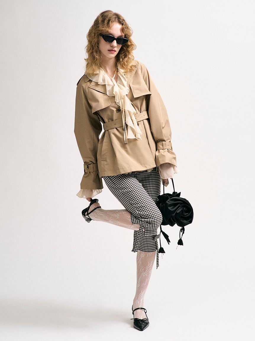 LILY BROWN「サイドリボンカプリパンツ」|その他|