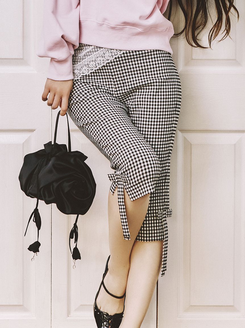 LILY BROWN「サイドリボンカプリパンツ」|その他|