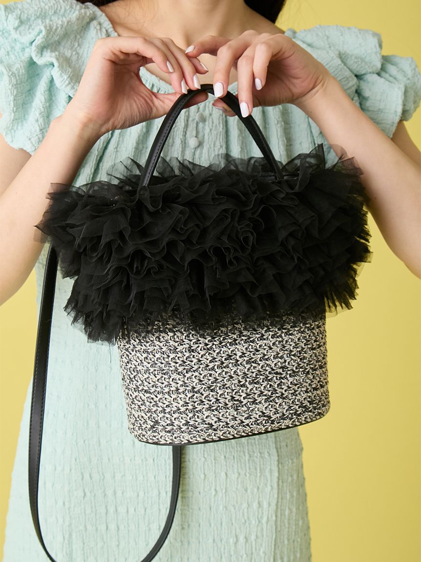 LILY BROWN「【限定カラー】2wayチュール切り替えバッグ」|ショルダー・メッセンジャー|