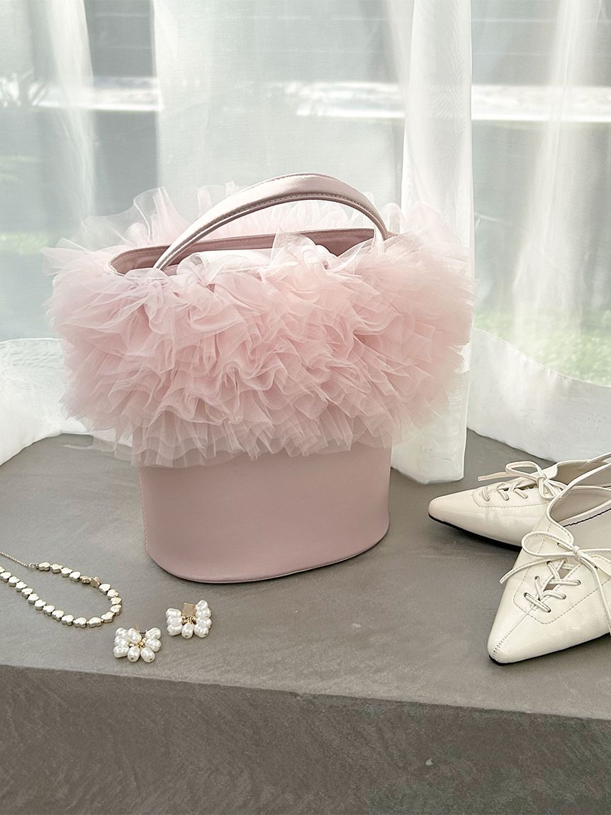 LILY BROWN「【限定カラー】2wayチュール切り替えバッグ」|ショルダー・メッセンジャー|PNK