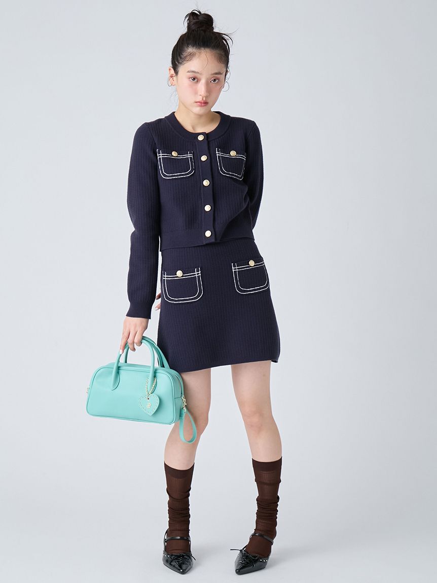 LILY BROWN「ハートチャーム付きボストンバッグ」|ボストンバッグ|