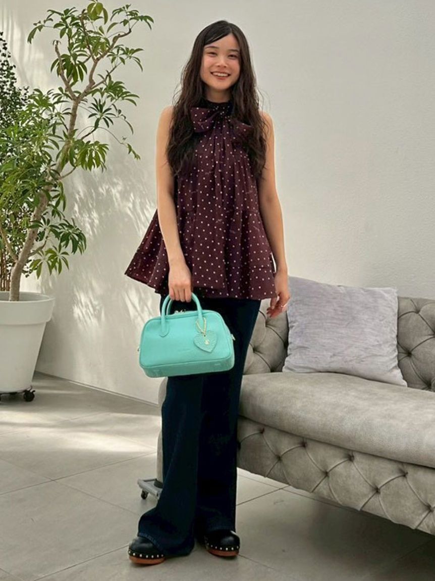 LILY BROWN「ハートチャーム付きボストンバッグ」|ボストンバッグ|