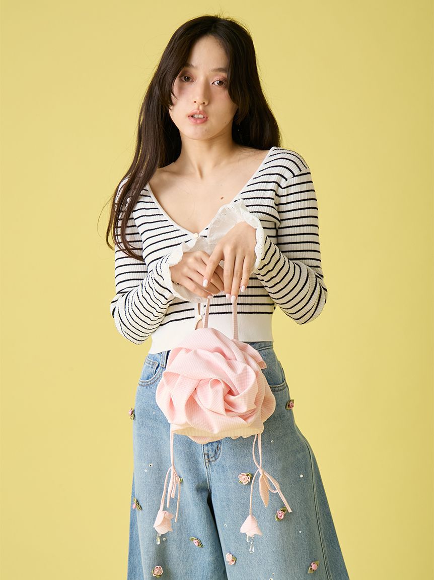 LILY BROWN「[L.B CANDY STOCK]3Dフラワーバッグ」|ハンドバッグ|