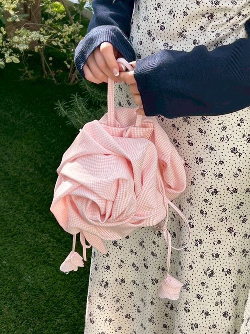 LILY BROWN「[L.B CANDY STOCK]3Dフラワーバッグ」|ハンドバッグ|PNK