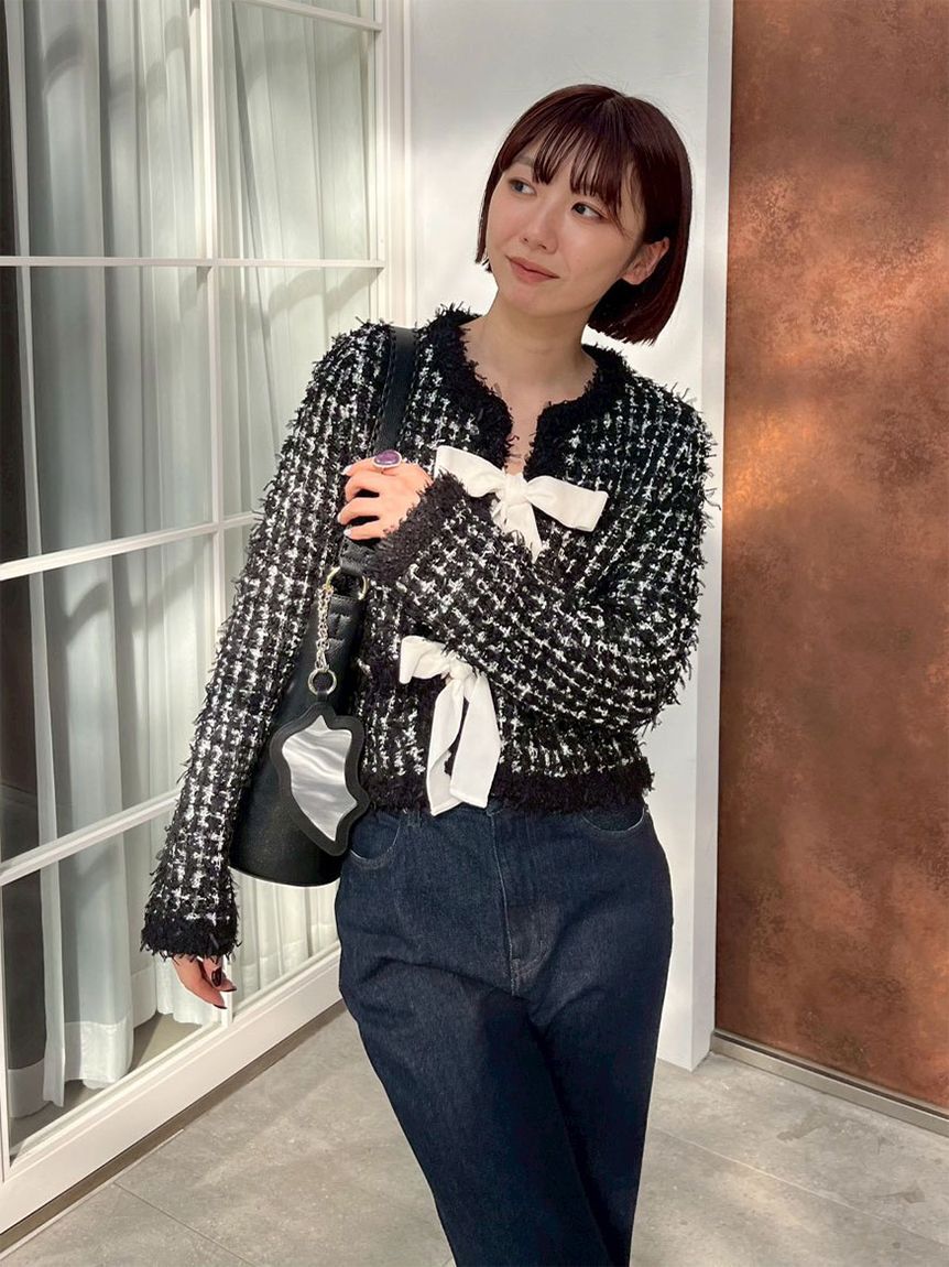 LILY BROWN「エンブロイダリーミラーチャーム」|キーケース|