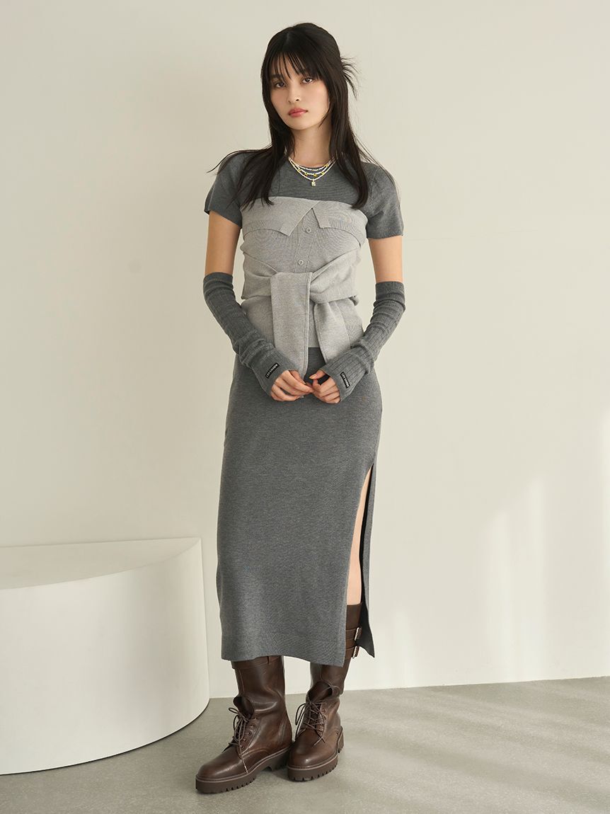 LILY BROWN「レースアップロングブーツ」|ロングブーツ|