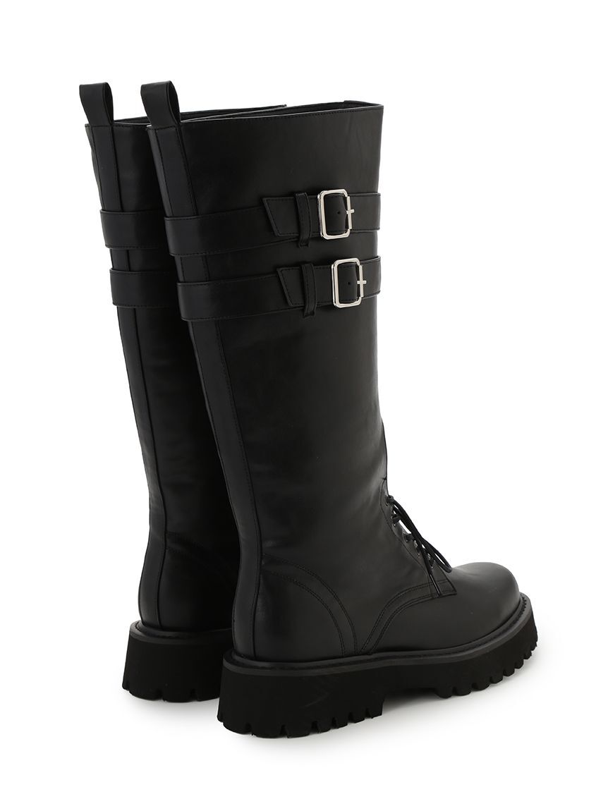 LILY BROWN「レースアップロングブーツ」|ロングブーツ|