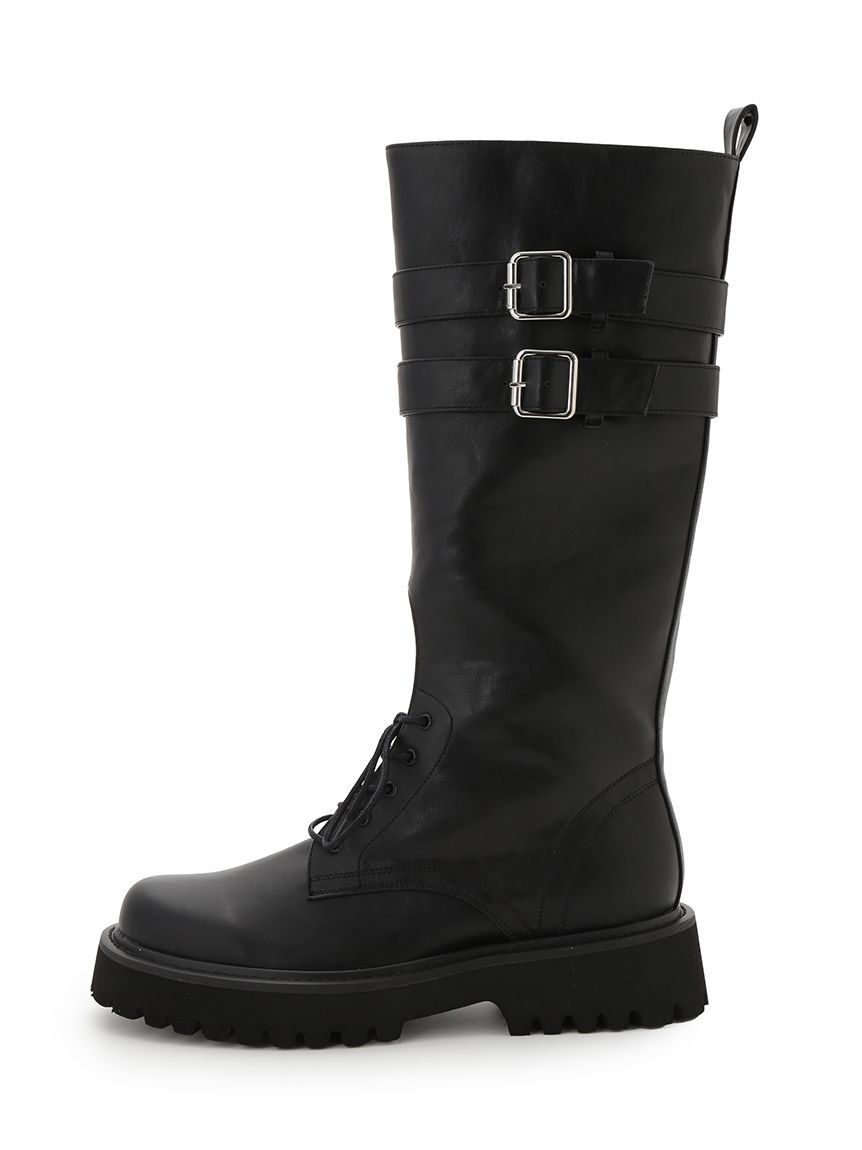 LILY BROWN「レースアップロングブーツ」|ロングブーツ|