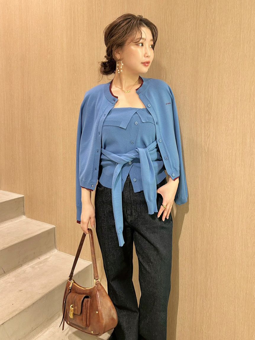 LILY BROWN「レイヤードニットベアトップ」|ニット・セーター|