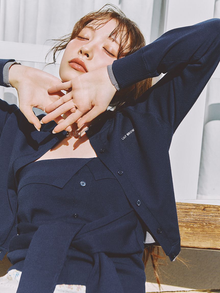 LILY BROWN「レイヤードニットベアトップ」|ニット・セーター|