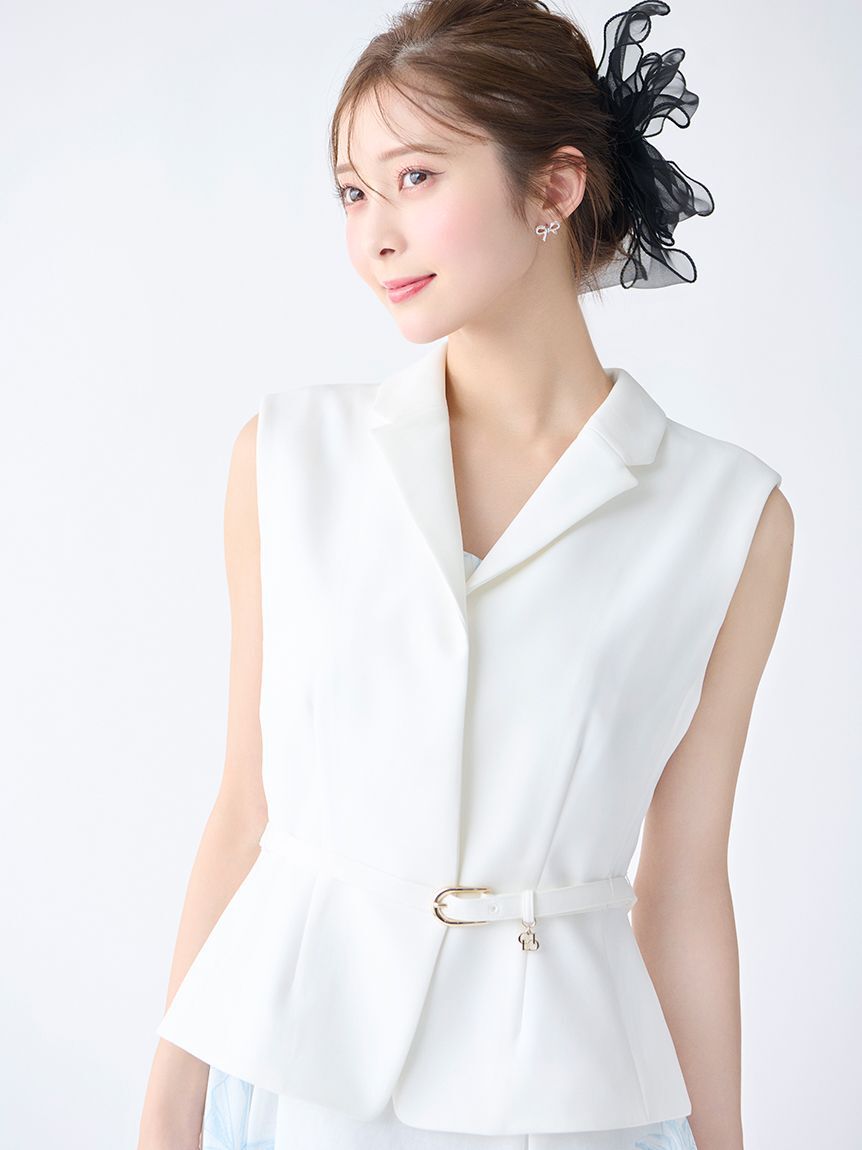 CELFORD「ペプラムショートジレ」|ダウンベスト・ベスト|OWHT