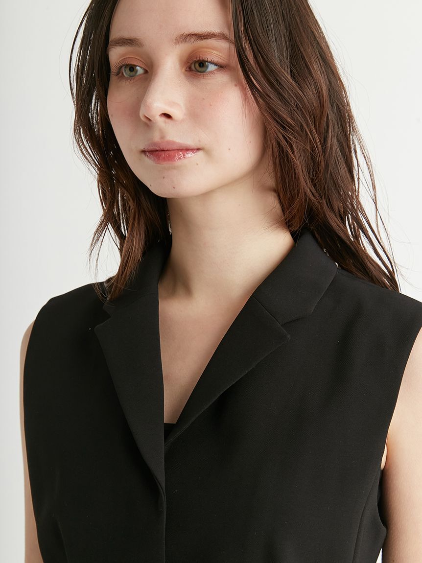 CELFORD「ペプラムショートジレ」|ダウンベスト・ベスト|