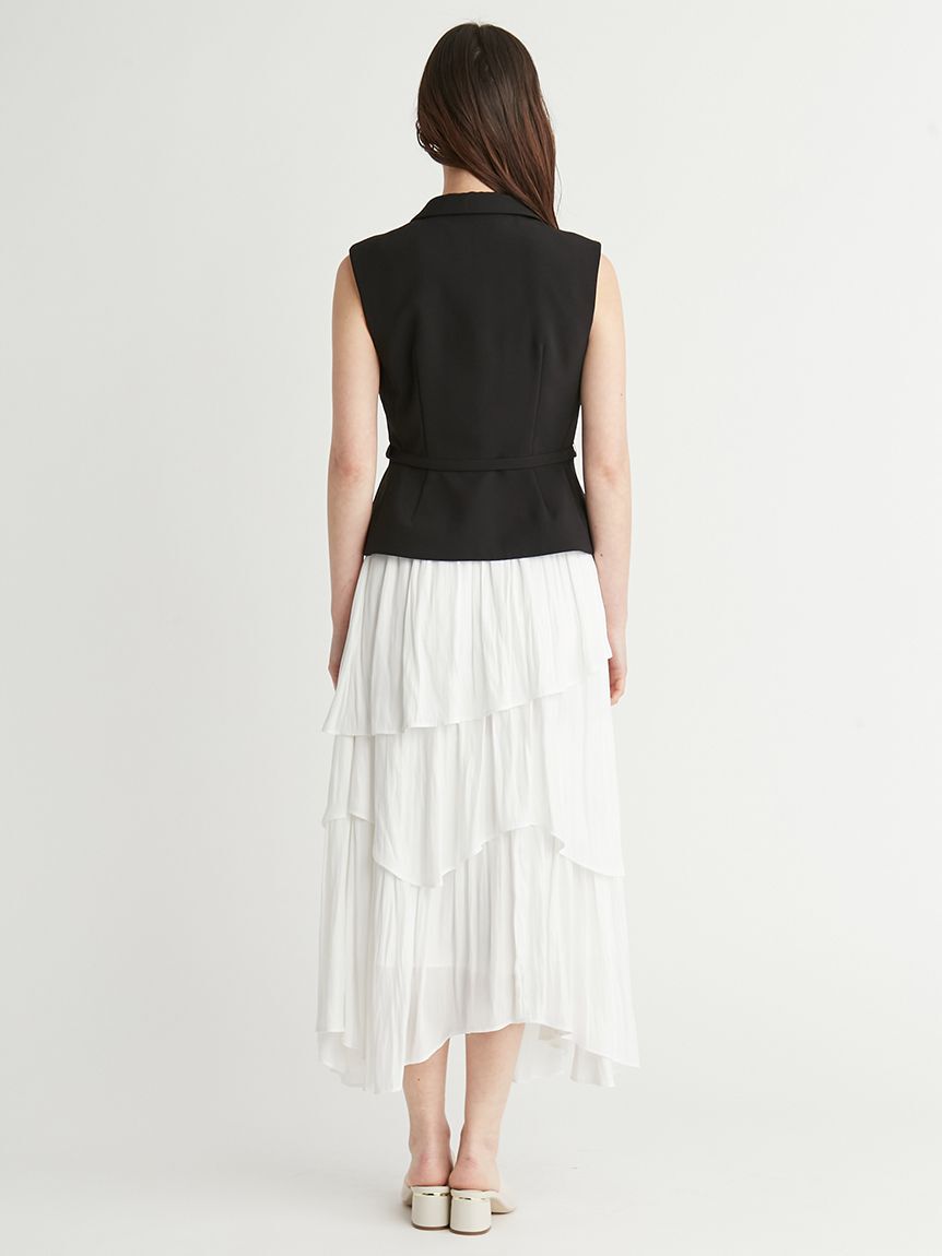 CELFORD「ペプラムショートジレ」|ダウンベスト・ベスト|