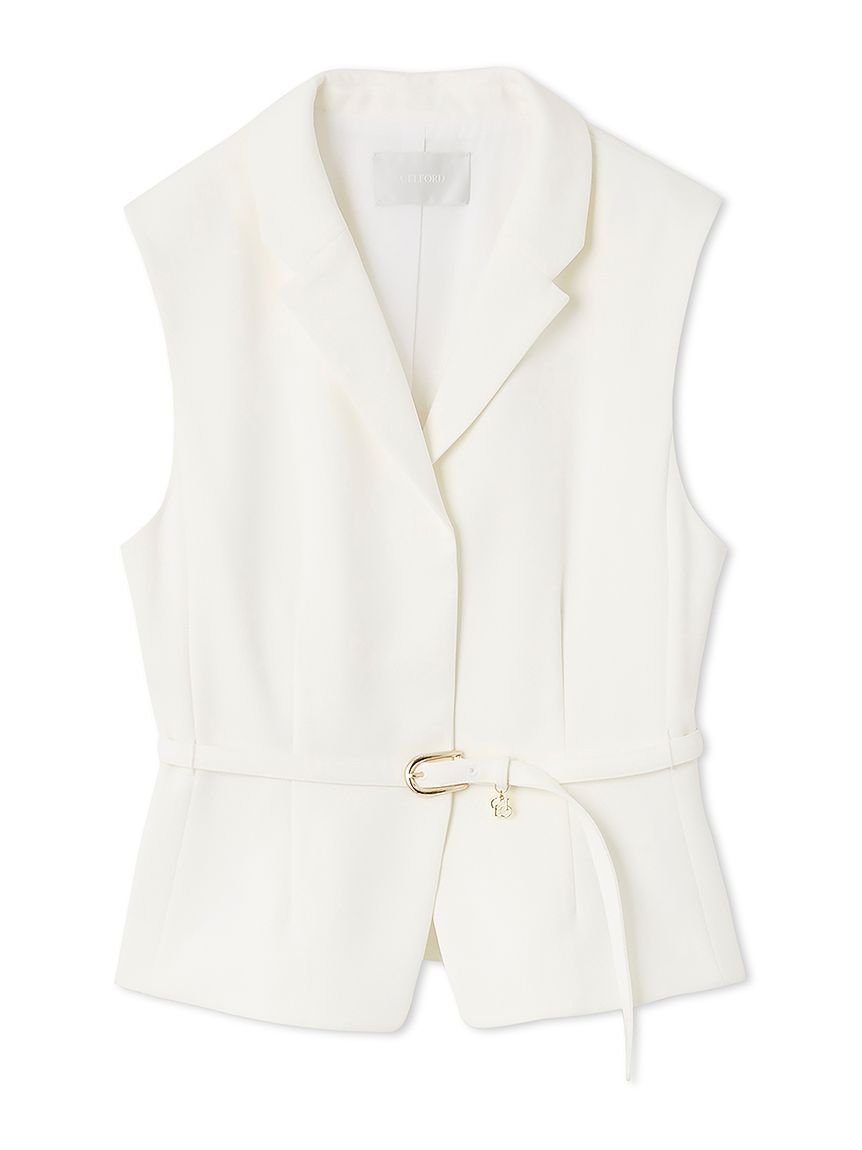 CELFORD「ペプラムショートジレ」|ダウンベスト・ベスト|