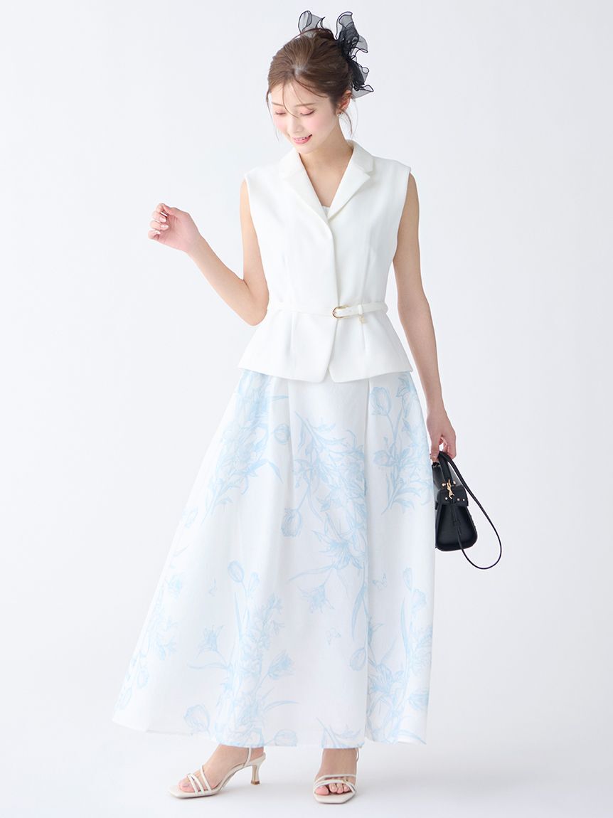 CELFORD「ペプラムショートジレ」|ダウンベスト・ベスト|