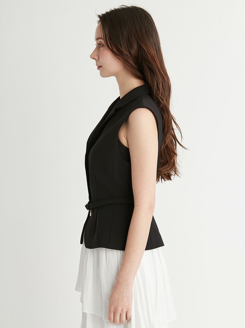 CELFORD「ペプラムショートジレ」|ダウンベスト・ベスト|