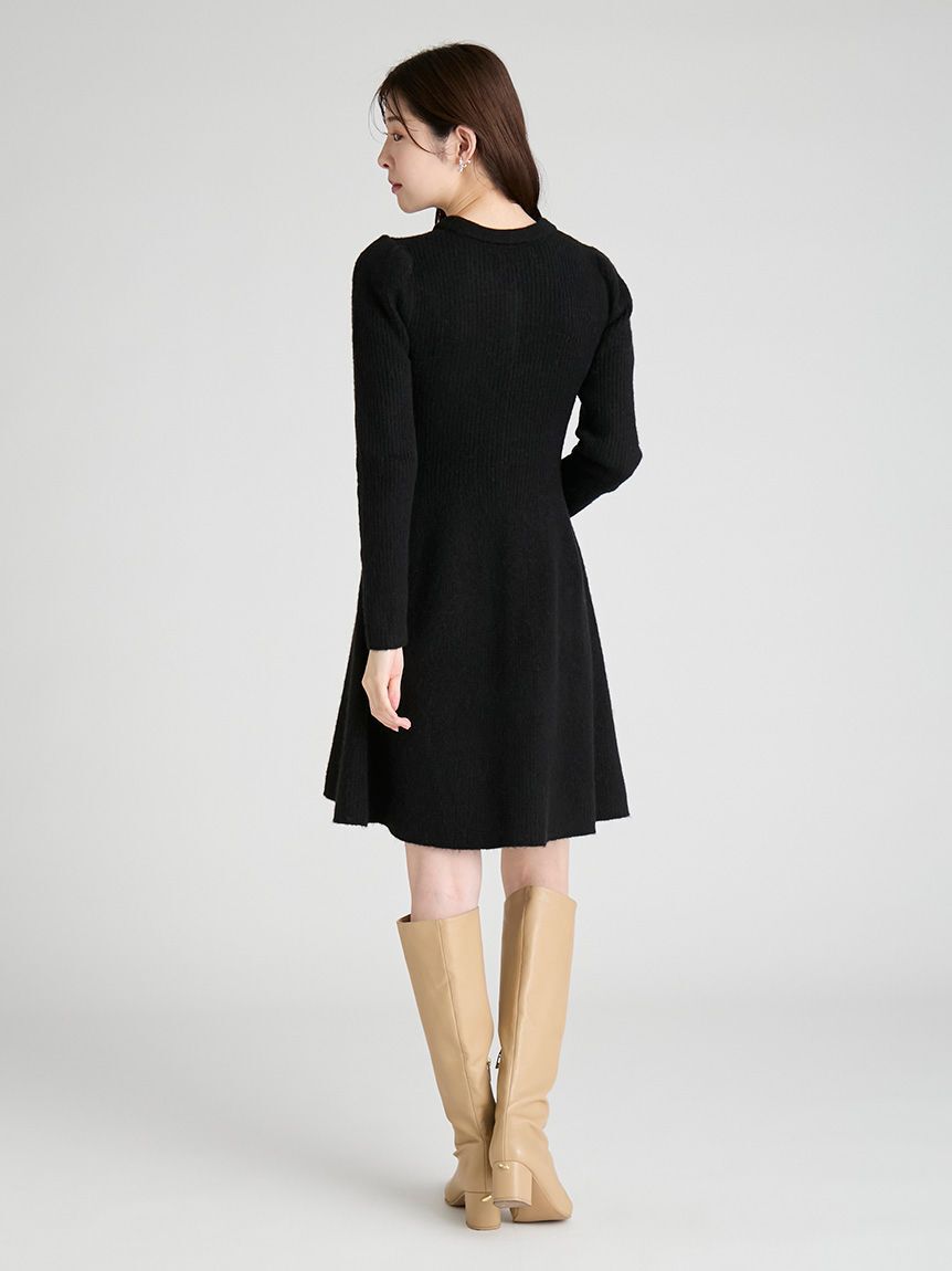 CELFORD「襟付きミニニットワンピース」|ワンピース|