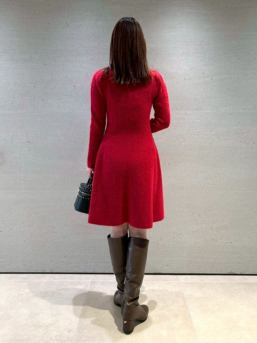 CELFORD「襟付きミニニットワンピース」|ワンピース|