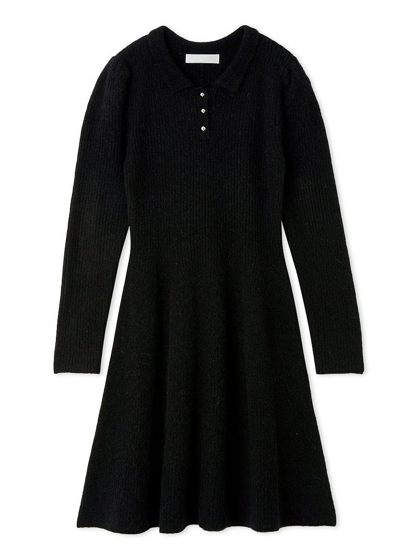 CELFORD「襟付きミニニットワンピース」|ワンピース|