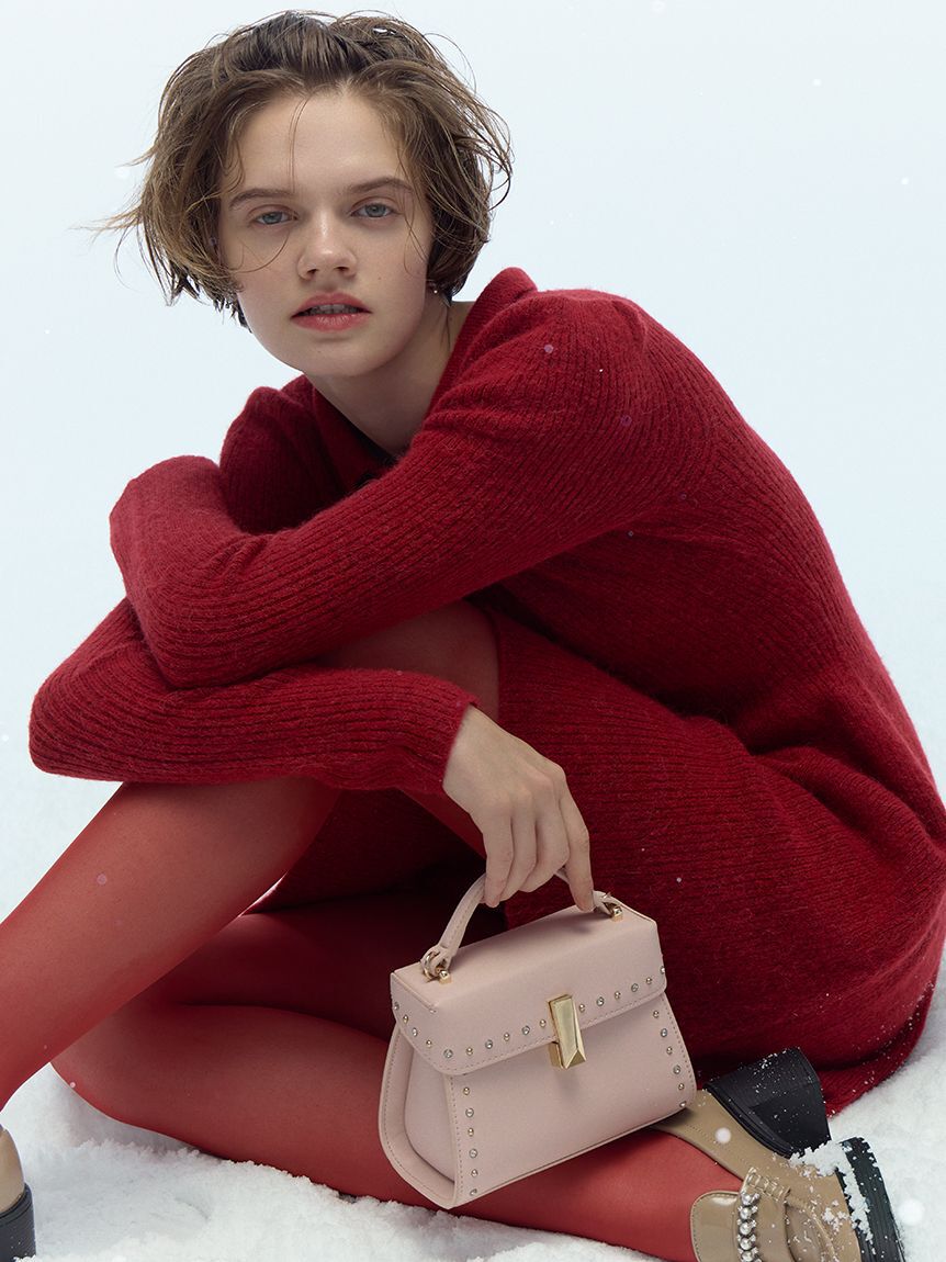 CELFORD「襟付きミニニットワンピース」|ワンピース|