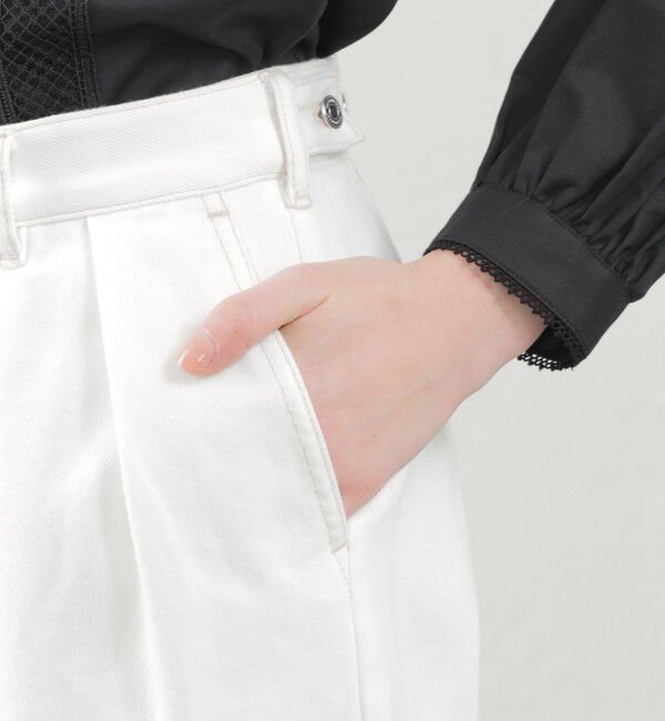 MACKINTOSH PHILOSOPHY「ホワイトデニムワイドパンツ」|デニム|