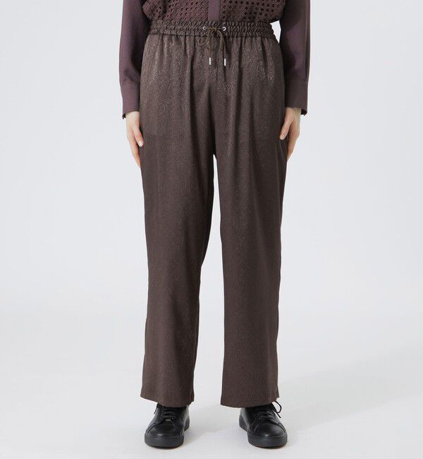  「サテンジャカード ワイドパンツ」|その他|