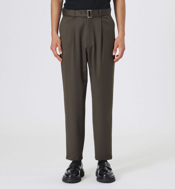  「ウールミックスベルテッドスラックス」|スラックス|