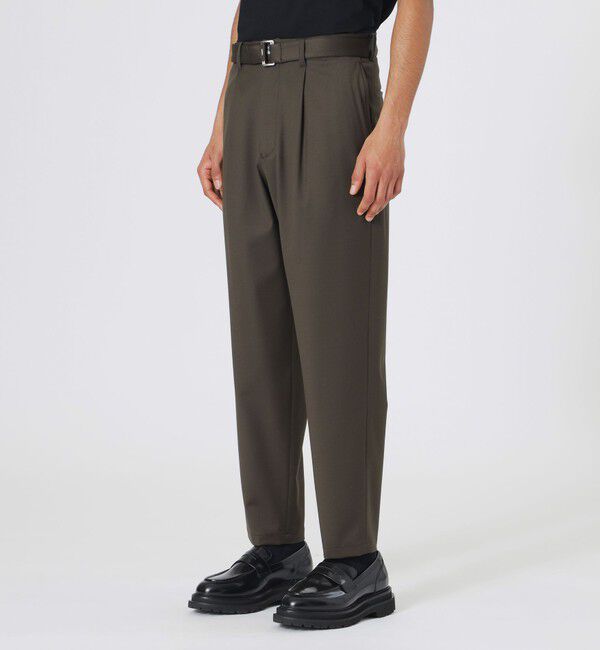  「ウールミックスベルテッドスラックス」|スラックス|