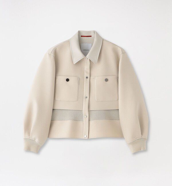  「ボンディングブルゾン」|ブルゾン・スタジャン|ホワイト3