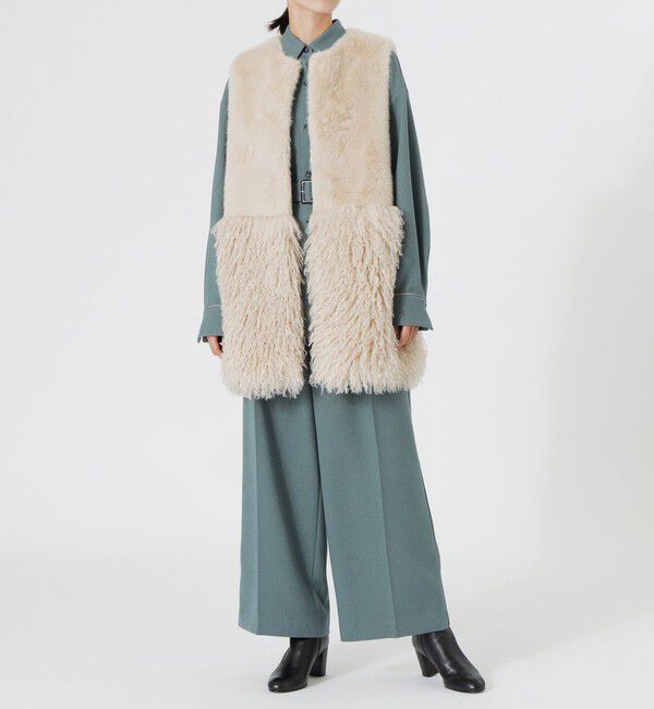  「ファーコンビベスト」|ブルゾン・スタジャン|