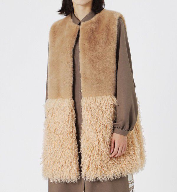  「ファーコンビベスト」|ブルゾン・スタジャン|