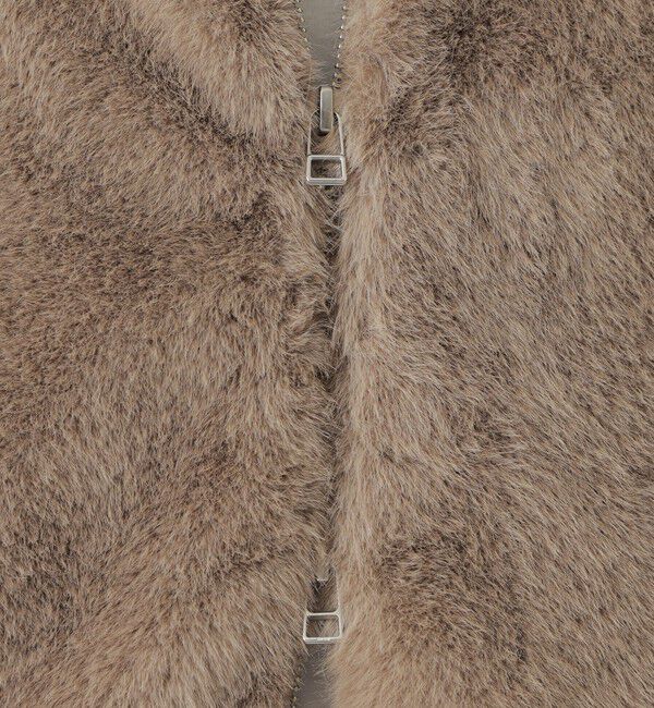  「【UNISEX】ファーコンビドライバーズニット」|ニット・セーター|