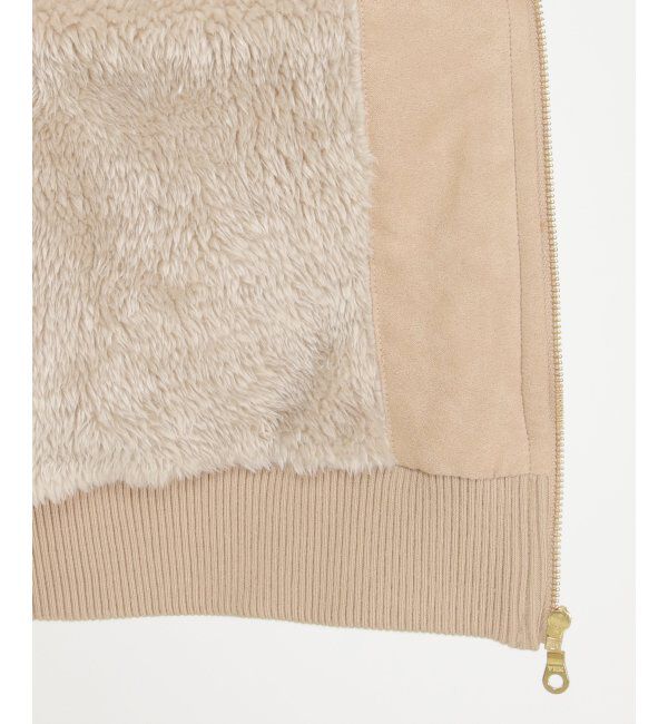 ikka「裏ファー使いスエードブルゾン」|ブルゾン・スタジャン|