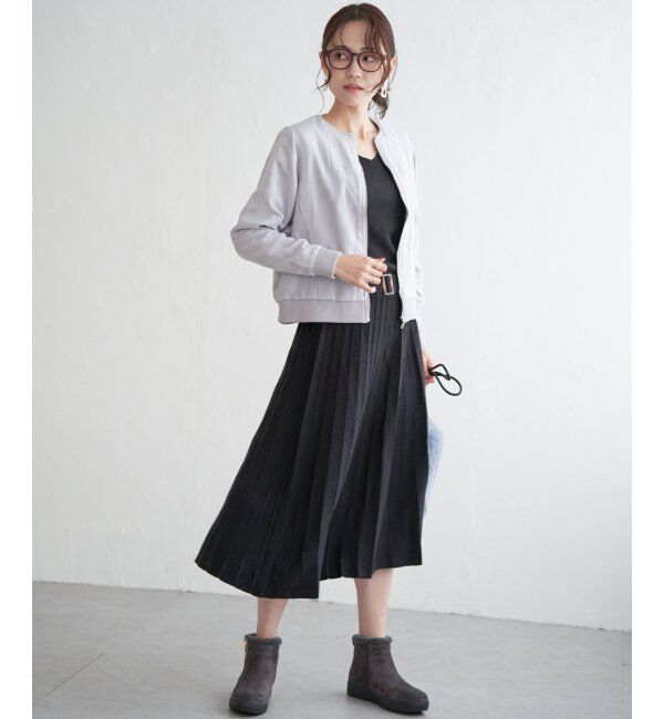 ikka「裏ファー使いスエードブルゾン」|ブルゾン・スタジャン|