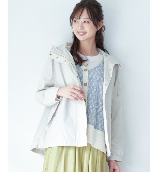 ikka「撥水マウンテンパーカー」|ブルゾン・スタジャン|オフホワイト