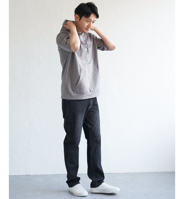 ikka「5分袖セイケツカイテキパーカー」|Tシャツ・カットソー|