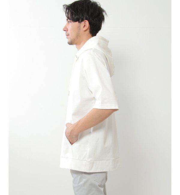 ikka「5分袖セイケツカイテキパーカー」|Tシャツ・カットソー|