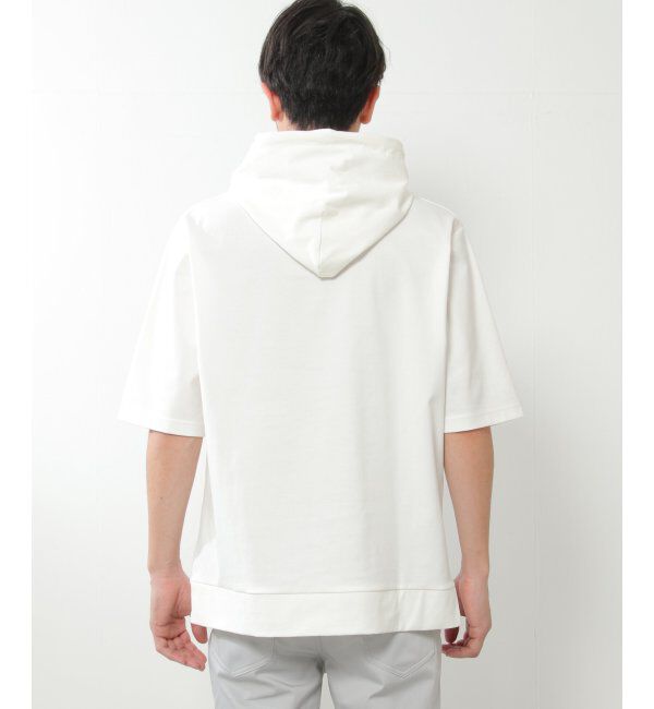 ikka「5分袖セイケツカイテキパーカー」|Tシャツ・カットソー|