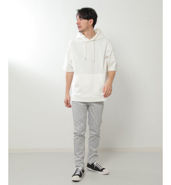 ikka「5分袖セイケツカイテキパーカー」|Tシャツ・カットソー|