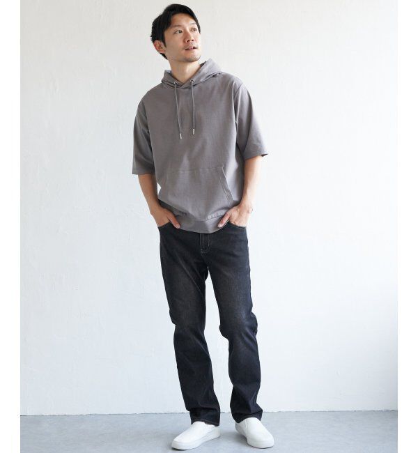 ikka「5分袖セイケツカイテキパーカー」|Tシャツ・カットソー|