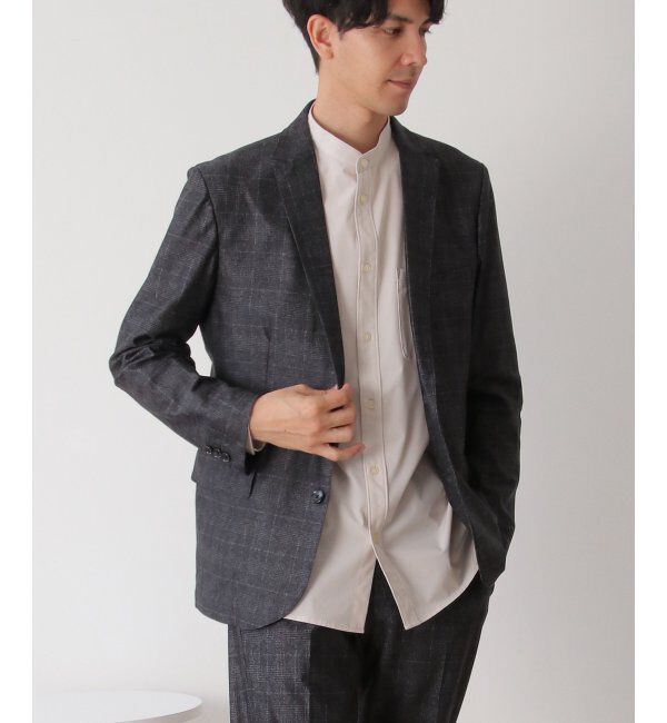 IKKA LOUNGE「【セットアップ対応】メッシュプリントテーラードジャケット」|テーラードジャケット|