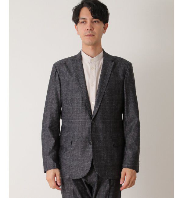 IKKA LOUNGE「【セットアップ対応】メッシュプリントテーラードジャケット」|テーラードジャケット|