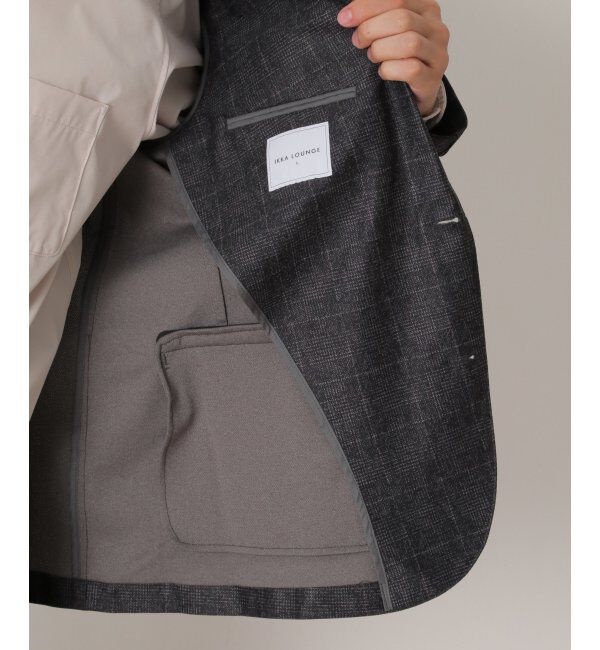 IKKA LOUNGE「【セットアップ対応】メッシュプリントテーラードジャケット」|テーラードジャケット|