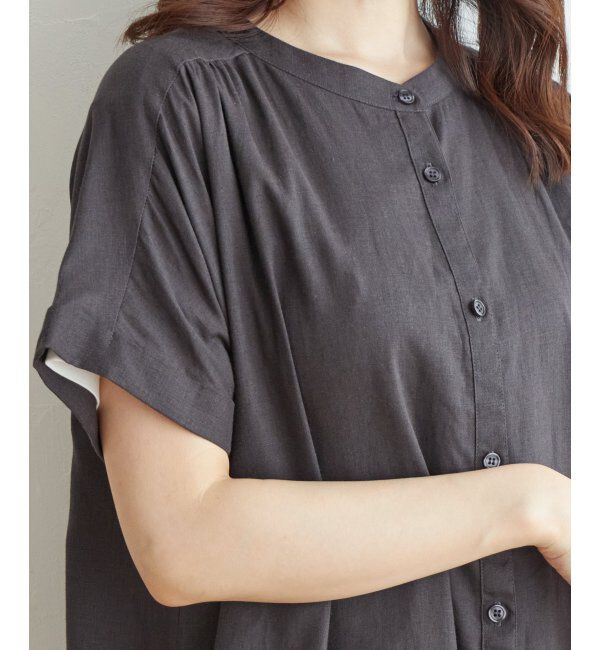 ikka「レーヨン麻半袖2WAYワンピース」|ワンピース|