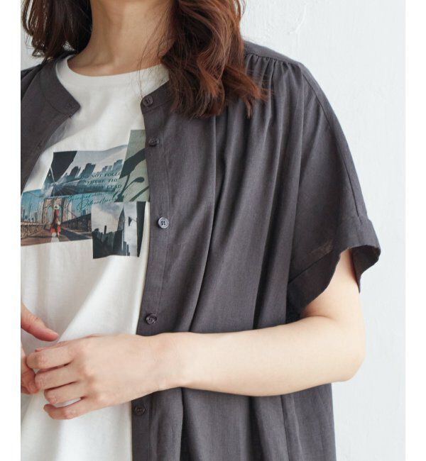 ikka「レーヨン麻半袖2WAYワンピース」|ワンピース|