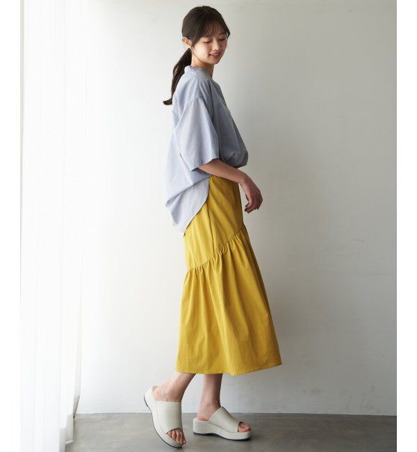 ikka「メモリーティアードキリカエスカート」|スカート|