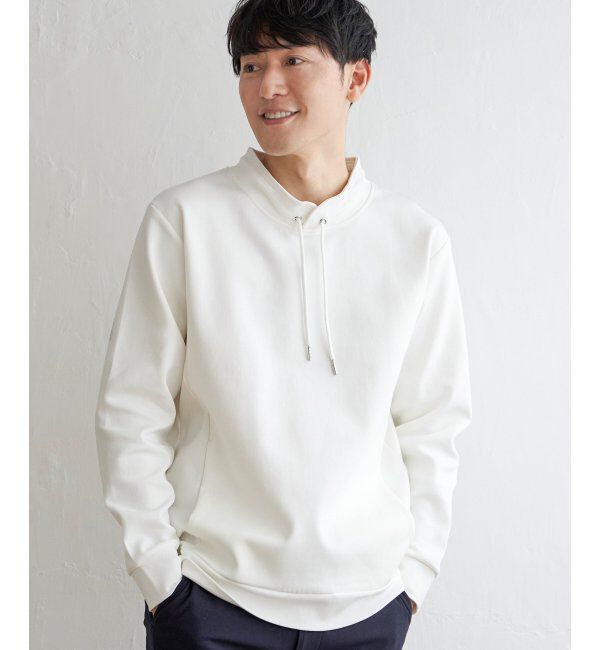 ikka「【抗菌防臭】GOKU楽ダンボールルーイーカラー」|パーカー|ホワイト